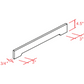 NKBC 54"W x 5"H x 1"D Shaker White Arch Valance