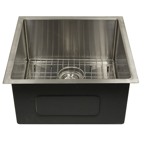 Nantucket Sinks 19" x19" AW1919-16 All-Weather Undermount Outdoor Use Stainless Steel Sink
