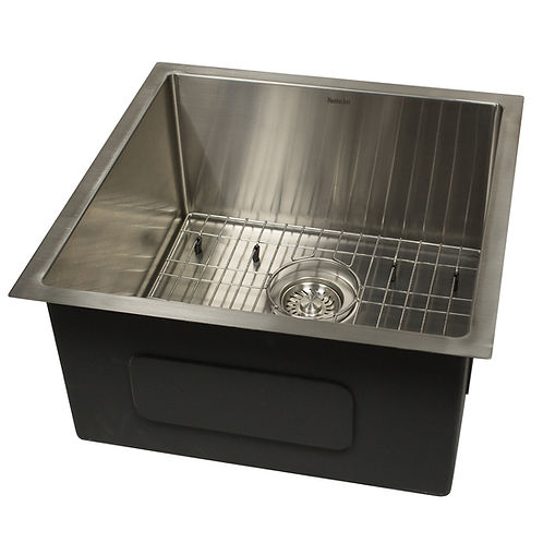 Nantucket Sinks 19" x19" AW1919-16 All-Weather Undermount Outdoor Use Stainless Steel Sink
