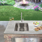 Nantucket Sinks 19" x19" AW1919-16 All-Weather Undermount Outdoor Use Stainless Steel Sink