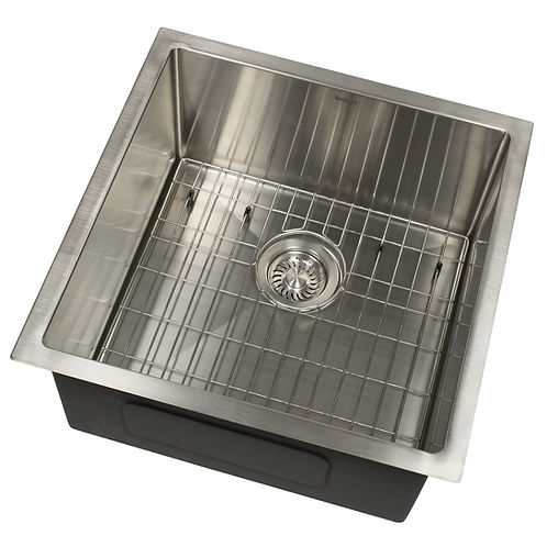 Nantucket Sinks 19" x19" AW1919-16 All-Weather Undermount Outdoor Use Stainless Steel Sink