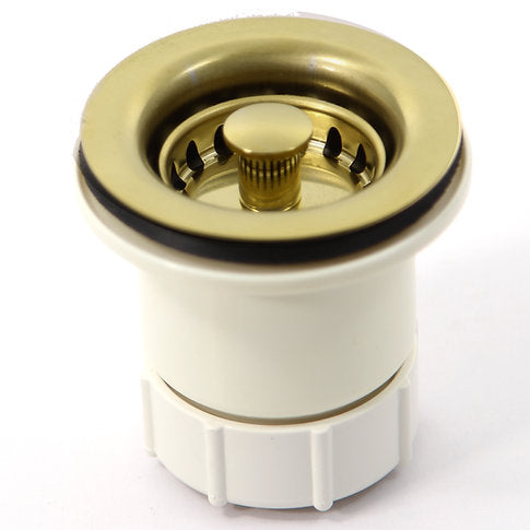 Nantucket Sinks 2.75" Junior Duo Unlacquered Brass Bar Sink Drain