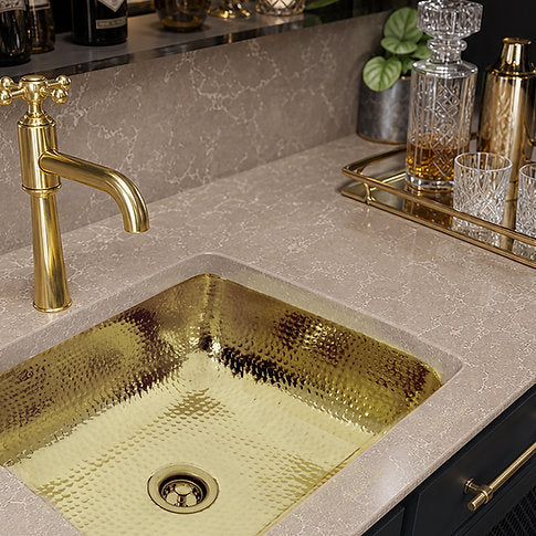 Nantucket Sinks 2.75" Junior Duo Unlacquered Brass Bar Sink Drain
