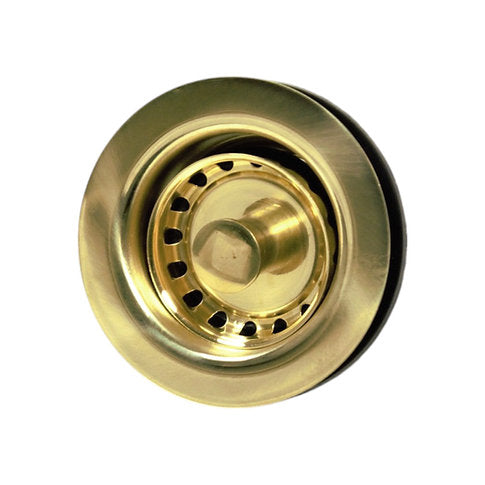 Nantucket Sinks 2.75" Junior Duo Unlacquered Brass Bar Sink Drain
