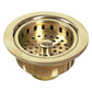 Nantucket Sinks 3.5" Unlacquered Brass Kitchen Drain
