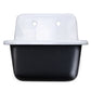 Nantucket Sinks Anchor 22" Single Bowl Wall Mount Cast Iron Utility/Kitchen Sink With Brass Drain Set