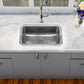Nantucket Sinks Brightwork 20" Dual Mount Hand-Hammered Single Bowl Stainless Steel Bar Sink