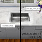 Nantucket Sinks Brightwork 20" Dual Mount Hand-Hammered Single Bowl Stainless Steel Bar Sink