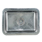 Nantucket Sinks Brightwork 20" Dual Mount Hand-Hammered Single Bowl Stainless Steel Bar Sink
