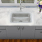 Nantucket Sinks Brightwork 20" Dual Mount Hand-Hammered Single Bowl Stainless Steel Bar/Island Sink