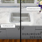Nantucket Sinks Brightwork 20" Dual Mount Hand-Hammered Single Bowl Stainless Steel Bar/Island Sink