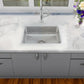Nantucket Sinks Brightwork 20" Dual Mount Hand-Hammered Single Bowl Stainless Steel Bar/Island Sink