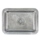 Nantucket Sinks Brightwork 20" Dual Mount Hand-Hammered Single Bowl Stainless Steel Bar/Island Sink