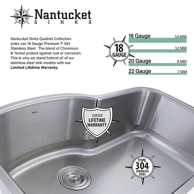 Nantucket Sinks Brightwork Home 13" Round Undermount/Topmount Polished Stainless Steel Single Bowl Hammered Bar Sink