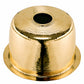 Nantucket Sinks Brightwork Home 15" Round Undermount or Overmount Polished Brass Single Bowl Hammered Bar Sink