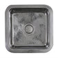 Nantucket Sinks Brightwork Home 17" Square Undermount or Overmount Polished Stainless Steel Single Bowl Hammered Bar Sink
