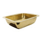 Nantucket Sinks Brightwork Home 18" Rectangle Undermount or Overmount Polished Brass Single Bowl Hammered Bar Sink