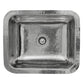 Nantucket Sinks Brightwork Home 18" Square Undermount or Overmount Polished Stainless Steel Single Bowl Hammered Bar Sink