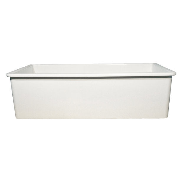Nantucket Sinks Cape 31" White Dualmount Fireclay Sink With Drain and Grid