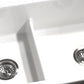 Nantucket Sinks Cape 31" White Dualmount Fireclay Sink With Drain and Grid