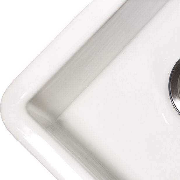 Nantucket Sinks Cape 31" White Dualmount Fireclay Sink With Drain and Grid