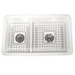 Nantucket Sinks Cape 31" White Dualmount Fireclay Sink With Drain and Grid