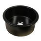 Nantucket Sinks Cape Collection 18" Round Dual-Mount Fireclay Matte Black Single Bowl Round Bar-Prep Kitchen Sink
