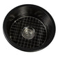 Nantucket Sinks Cape Collection 18" Round Dual-Mount Fireclay Matte Black Single Bowl Round Bar-Prep Kitchen Sink