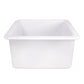 Nantucket Sinks Cape Collection 18" Square Undermount Porcelain Enamel Glaze White Fireclay Single Bowl Kitchen Sink