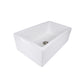 Nantucket Sinks Cape Collection 30" Rectangle Undermount Porcelain Enamel Glaze White Fireclay Single Bowl Italian Farmhouse Apron Kitchen Sink