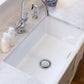 Nantucket Sinks Cape Collection 30" Rectangle Undermount Porcelain Enamel Glaze White Fireclay Single Bowl Italian Farmhouse Apron Kitchen Sink