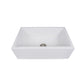 Nantucket Sinks Cape Collection 30" Rectangle Undermount Porcelain Enamel Glaze White Fireclay Single Bowl Italian Farmhouse Apron Kitchen Sink