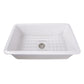 Nantucket Sinks Cape Collection 32" Rectangle Undermount Porcelain Enamel Glaze White Fireclay Single Bowl Kitchen Sink
