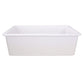 Nantucket Sinks Cape Collection 32" Rectangle Undermount Porcelain Enamel Glaze White Fireclay Single Bowl Kitchen Sink