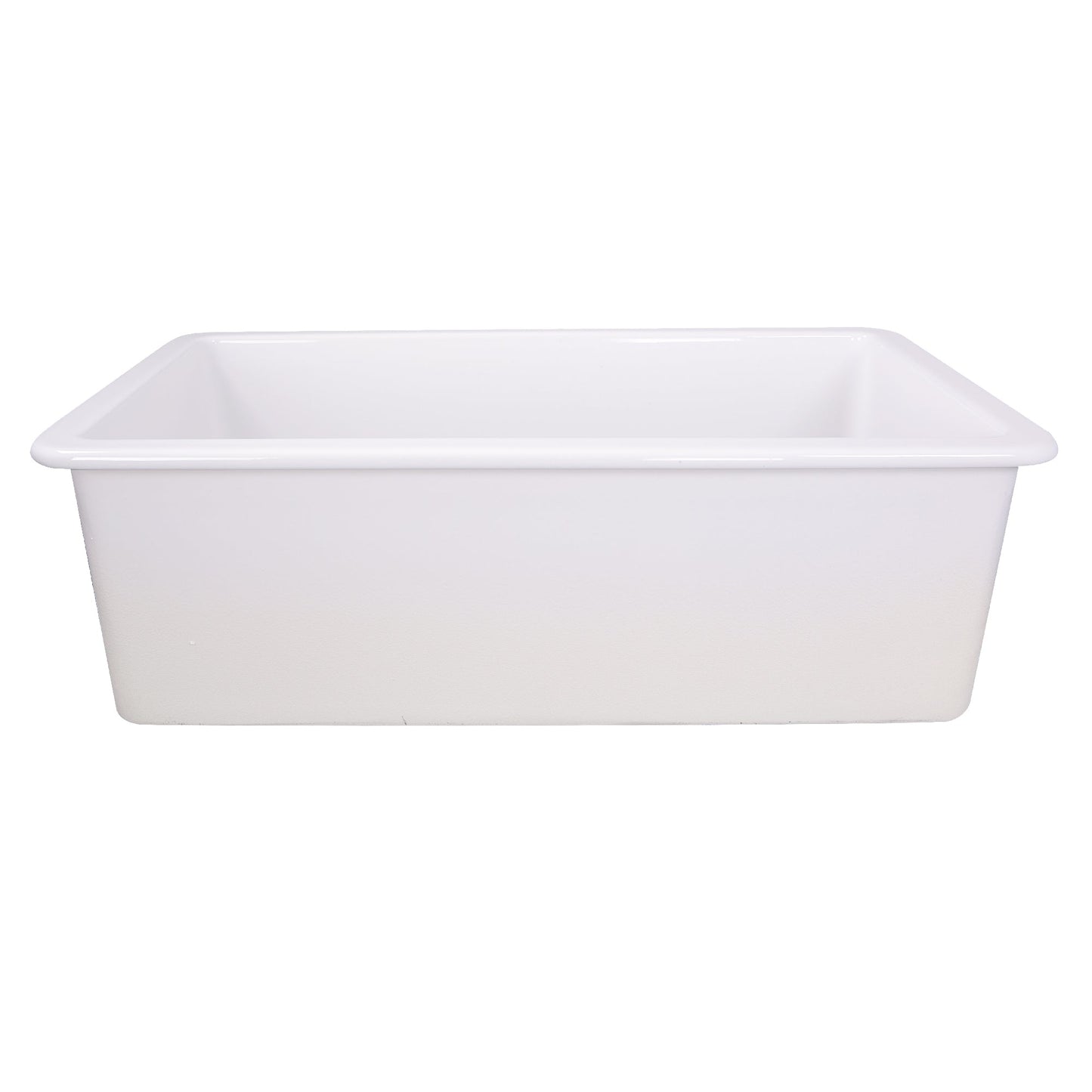 Nantucket Sinks Cape Collection 32" Rectangle Undermount Porcelain Enamel Glaze White Fireclay Single Bowl Kitchen Sink