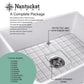 Nantucket Sinks Cape Collection 33" Rectangle Undermount Porcelain Enamel Glaze White Fireclay Single Bowl Apron Workstation Kitchen Sink