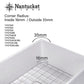 Nantucket Sinks Cape Collection 33" Rectangle Undermount Porcelain Enamel Glaze White Fireclay Single Bowl Apron Workstation Kitchen Sink