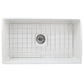 Nantucket Sinks Cape Collection 33" Rectangle Undermount Porcelain Enamel Glaze White Fireclay Single Bowl Apron Workstation Kitchen Sink