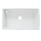 Nantucket Sinks Cape Collection 33" Rectangle Undermount Porcelain Enamel Glaze White Fireclay Single Bowl Apron Workstation Kitchen Sink