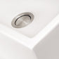 Nantucket Sinks Cape Collection 33" Rectangle Undermount Porcelain Enamel Glaze White Fireclay Single Bowl Italian Farmhouse Apron Kitchen Sink