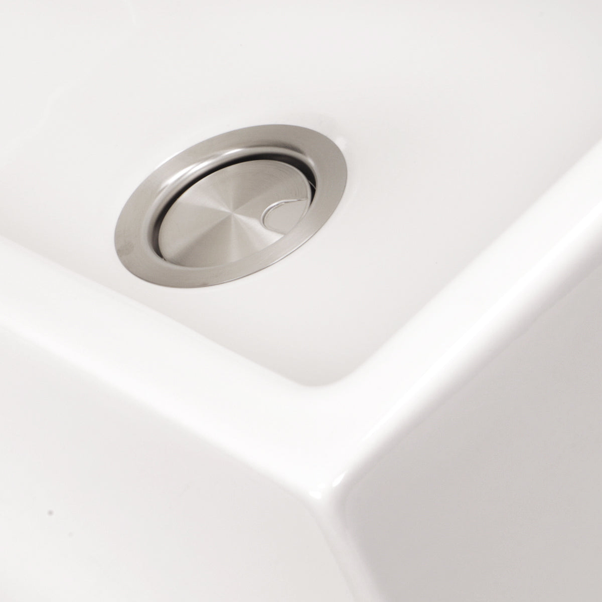 Nantucket Sinks Cape Collection 33" Rectangle Undermount Porcelain Enamel Glaze White Fireclay Single Bowl Italian Farmhouse Apron Kitchen Sink