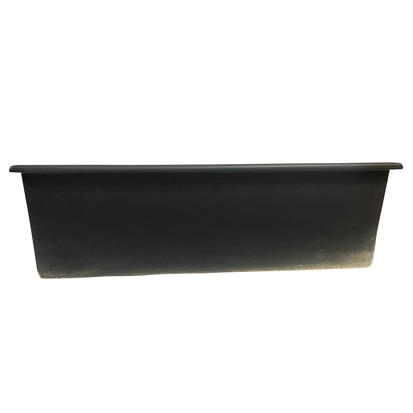 Nantucket Sinks Cape Collection 34" Rectangle Dual-mount Porcelain Enamel Glaze Matte Black Fireclay Single Bowl Kitchen Sink