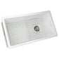 Nantucket Sinks Cape Collection 34" Rectangle Porcelain Enamel Glaze White Fireclay Single Bowl Kitchen Sink