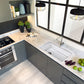 Nantucket Sinks Cape Collection 34" Rectangle Porcelain Enamel Glaze White Fireclay Single Bowl Kitchen Sink