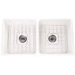 Nantucket Sinks Cape Collection 36" Rectangle Undermount Porcelain Enamel Glaze White Fireclay Double Bowl Farmhouse Apron Kitchen Sink With Drains and Grids