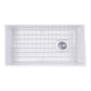 Nantucket Sinks Cape Collection 36" Rectangle Undermount Porcelain Enamel Glaze White Fireclay Single Bowl Farmhouse Apron Kitchen Sink With Offset Drain and Grid