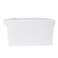 Nantucket Sinks Cape Collection 36" Rectangle Undermount Porcelain Enamel Glaze White Fireclay Single Bowl Farmhouse Kitchen Sink With Decorative Apron