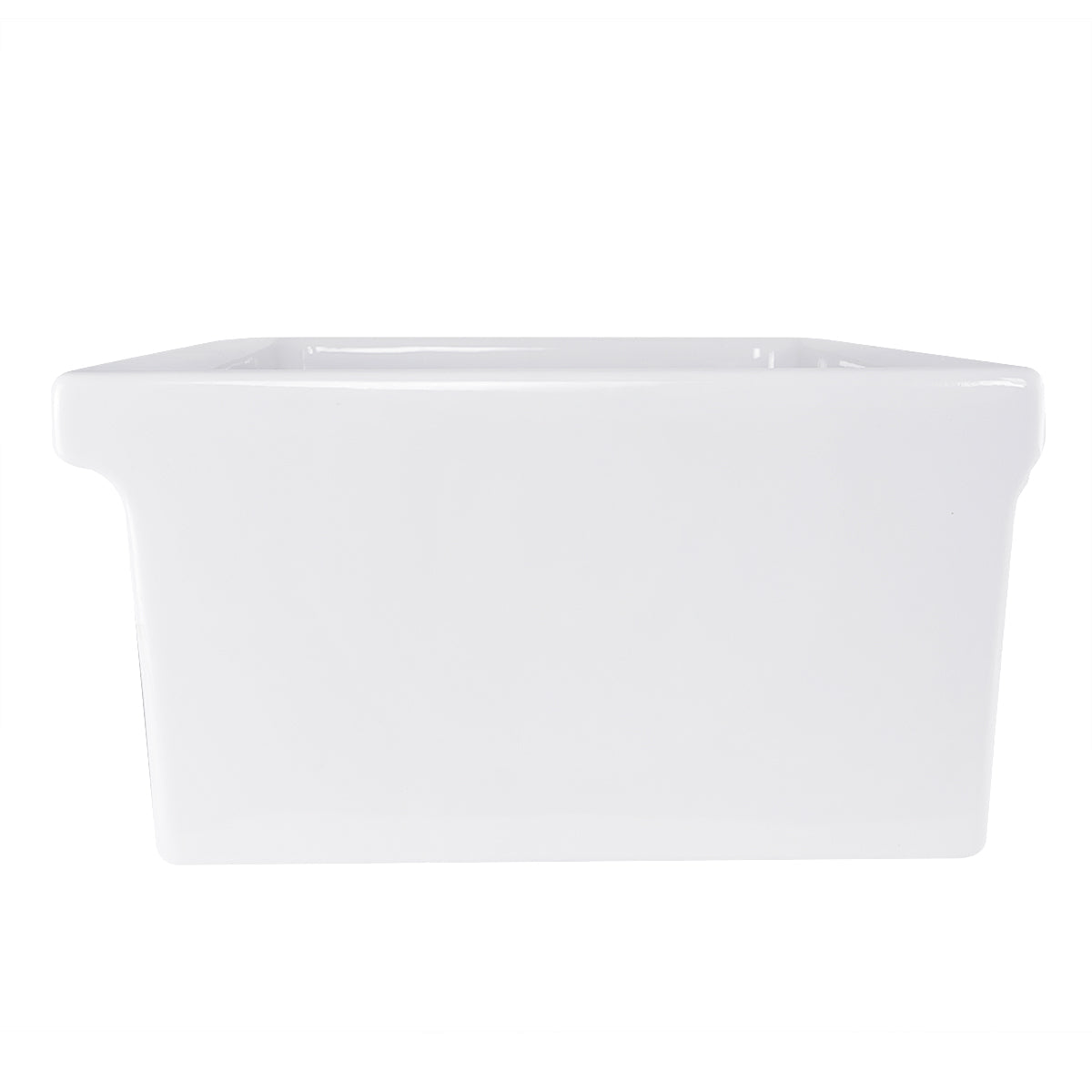 Nantucket Sinks Cape Collection 36" Rectangle Undermount Porcelain Enamel Glaze White Fireclay Single Bowl Farmhouse Kitchen Sink With Decorative Apron