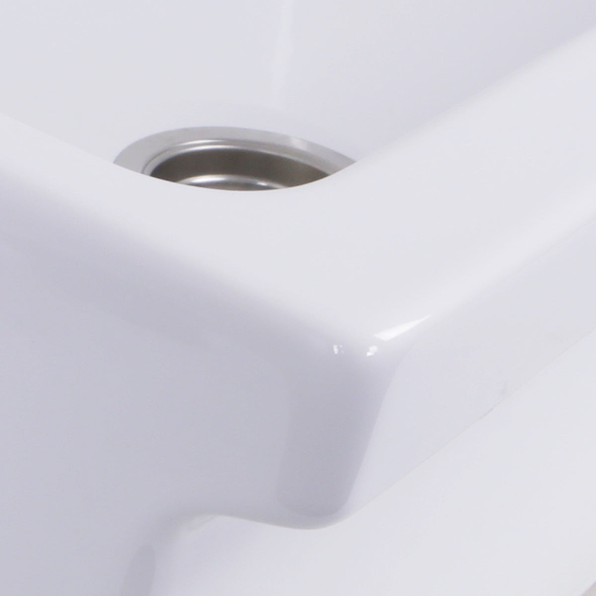 Nantucket Sinks Cape Collection 36" Rectangle Undermount Porcelain Enamel Glaze White Fireclay Single Bowl Farmhouse Kitchen Sink With Decorative Apron