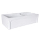 Nantucket Sinks Cape Collection 36" Rectangular Undermount Porcelain Enamel Glaze White Fireclay 60/40 Double Bowl Farmhouse Apron Kitchen Sink